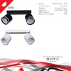Миниатюра фото спот reluce 53001-9.5-002il spot light gx53 bk | 220svet.ru