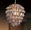 Миниатюра фото подвесной светильник crystal lux charme sp3+3 led oro/amb | 220svet.ru