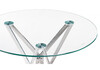 Миниатюра фото обеденная группа woodville лили 90 white / chrome 599461 | 220svet.ru