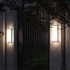 Миниатюра фото уличный настенный светодиодный светильник arte lamp lancia a6419al-1bk | 220svet.ru