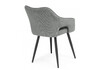 Миниатюра фото стул на металлокаркасе woodville hera dark gray / black 15843 | 220svet.ru