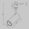 Миниатюра фото трековый светодиодный светильник maytoni focus led elasity tr163-1-15w3k-m-b | 220svet.ru