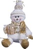 Миниатюра фото мягкая игрушка "снеговик" dcm-006 | 220svet.ru