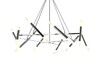Миниатюра фото подвесная люстра inodesign le pentagone silver 44.6594 | 220svet.ru