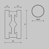 Миниатюра фото шинопровод магнитный круглый накладной-подвесной maytoni busbar trunkings flarity trx154-r-d650-b | 220svet.ru