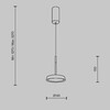 Миниатюра фото подвесной светодиодный светильник maytoni el mod041pl-l15tr3k | 220svet.ru