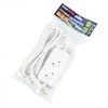 Миниатюра фото удлинитель uniel ultra 2гн х 3м б/з s-cu2-3 white ul-00009977 | 220svet.ru