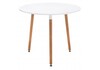 Миниатюра фото стол деревянный lorini 80 white / wood | 220svet.ru