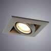 Миниатюра фото встраиваемый светильник arte lamp cardani piccolo a5941pl-1gy | 220svet.ru