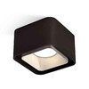 Миниатюра фото комплект накладного светильника ambrella light techno spot xs7833003 sbk/ssl черный песок/серебро песок (c7833, n7703) | 220svet.ru