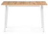 Миниатюра фото стол деревянный woodville денвер лофт 120 25 мм дуб вотан / белый матовый 506948 | 220svet.ru