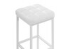 Миниатюра фото барный стул woodville лофт линкольн белый / белый матовый 507429 | 220svet.ru