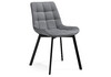Миниатюра фото стул на металлокаркасе woodville челси серый/ черный 582144 | 220svet.ru