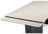 Миниатюра фото керамический стол раскладной 200x100 woodville монерон burberry bianco matt / черный 621192 | 220svet.ru