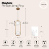 Миниатюра фото подвесной светильник maytoni ring mod013pl-02bs1 | 220svet.ru