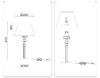 Миниатюра фото настольная лампа с хрусталем ambrella light heigh light wh lh71027 | 220svet.ru