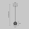 Миниатюра фото подвесной светодиодный светильник maytoni sapphire mod293pl-l6bs3k | 220svet.ru