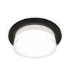 Миниатюра фото комплект встраиваемого светильника ambrella light techno spot xc7622043 sbk/fr/cl черный песок/белый матовый/прозрачный (c7622, n7160) | 220svet.ru