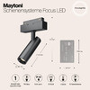 Миниатюра фото трековый светодиодный светильник maytoni track lamps tr019-2-7w4k-b | 220svet.ru