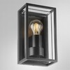 Миниатюра фото уличный настенный светильник arte lamp marfik a2322al-1bk | 220svet.ru