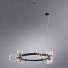 Миниатюра фото подвесная люстра arte lamp vincent a7790sp-15bk | 220svet.ru