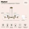 Миниатюра фото подвесная люстра maytoni vision mod411pl-06g | 220svet.ru