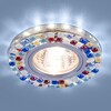 Миниатюра фото встраиваемый светильник с led подсветкой elektrostandard moray 2195 mr16 зеркальный/мульти | 220svet.ru