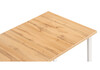 Миниатюра фото стол деревянный woodville лота лофт 120 25 мм дуб вотан / белый матовый 489670 | 220svet.ru
