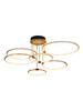 Миниатюра фото потолочная светодиодная люстра inodesign hoopla gold 40.3914 | 220svet.ru