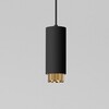 Миниатюра фото подвесной светильник elektrostandard nubis 50122/1 gu10 черный/золото a064791 | 220svet.ru