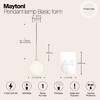 Миниатюра фото подвесной светильник maytoni basic form mod321pl-01w1 | 220svet.ru