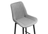 Миниатюра фото барный стул woodville седа к крутящийся светло-серый / черный 517144 | 220svet.ru
