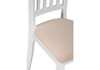 Миниатюра фото стул деревянный woodville фрезино бежевый велюр / белый 515973 | 220svet.ru