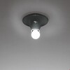 Миниатюра фото настенный/потолочный светильник teti anthracite grey artemide | 220svet.ru