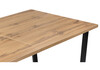 Миниатюра фото стол деревянный woodville лота лофт 140 25 мм дуб вотан / матовый черный 513033 | 220svet.ru