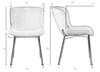 Миниатюра фото стул обеденный dobrin milo lml-7404-12010 белый | 220svet.ru