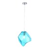 Миниатюра фото подвесной светильник crystal lux nuestro sp1 chrome/blue | 220svet.ru