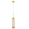 Миниатюра фото подвесной светильник crystal lux tadeo sp1 d100 gold/transparente | 220svet.ru