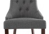 Миниатюра фото стул деревянный elegance dark walnut / fabric grey | 220svet.ru