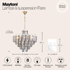 Миниатюра фото подвесная люстра maytoni flare dia200pl-08g | 220svet.ru