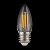 Миниатюра фото лампа светодиодная филаментная диммируемая voltega e27 4w 3000k прозрачная 8463 | 220svet.ru