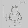 Миниатюра фото встраиваемый светильник светодиодный maytoni dip dl116-10w-3k-w | 220svet.ru