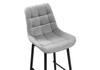 Миниатюра фото барный стул woodville алст к крутящийся светло-серый / черный 502282 | 220svet.ru