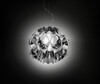 Миниатюра фото подвесной светильник flora medium silver slamp | 220svet.ru