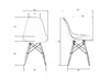 Миниатюра фото стул обеденный dobrin dsw lmzl-pp638-2782 серый | 220svet.ru