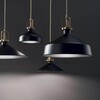 Миниатюра фото подвесной светильник ideal lux eris-4 sp1 nero | 220svet.ru