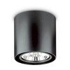 Миниатюра фото потолочный светильник ideal lux pl1 d15 round nero | 220svet.ru