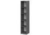 Миниатюра фото шкаф одностворчатый woodville сибити графит серый 582753 | 220svet.ru