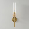 Миниатюра фото бра crystal lux simply ap1.1 brass | 220svet.ru