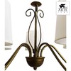 Миниатюра фото подвесная люстра arte lamp carolina a9239lm-5br | 220svet.ru